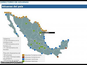 Mapa de aduanas del país