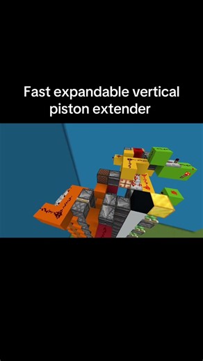Fast expandable vertical piston extender
