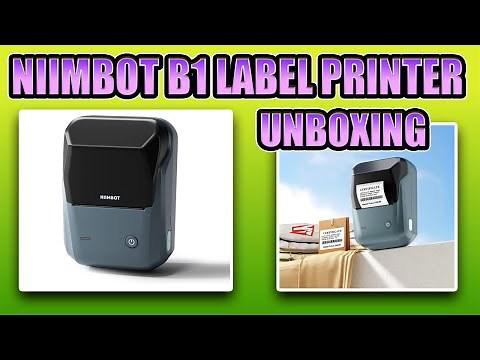 Niimbot B1 2" Smart Label Maker Unboxing and Test
