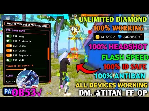OB53 FREE FIRE MOD MENU 🔥 UNLIMITED DIAMOND HACK 🔥 FF MOD MENU APK 2026