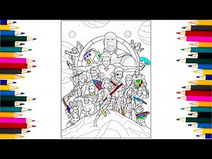 AVENGERS Coloring Pages - How to Draw All Avengers Characters! Expert Coloring Hacks Revealed!