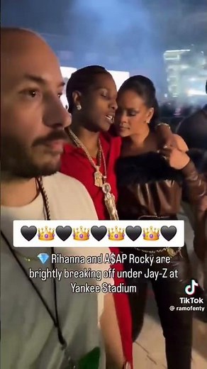 Rihanna and Asap Rocky at jay z concert