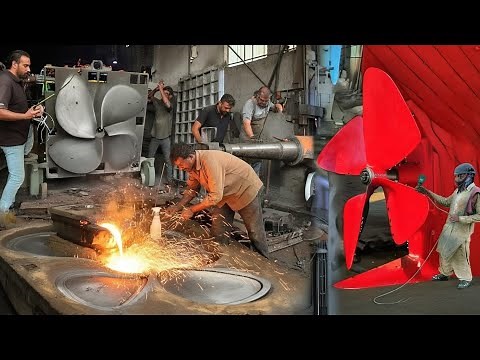 How a Giant Ship Propeller Is Forged | Amazing Manufacturing & Machining Process