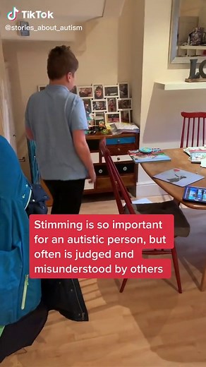 Stimming helps an autistic person cope with the world around them. It doesn’t have to make sense to you 😉 #autism #autismawareness #autismacceptance #autismoftiktok