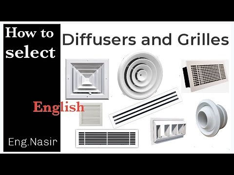 107 - How to select grilles and diffusers all type in English