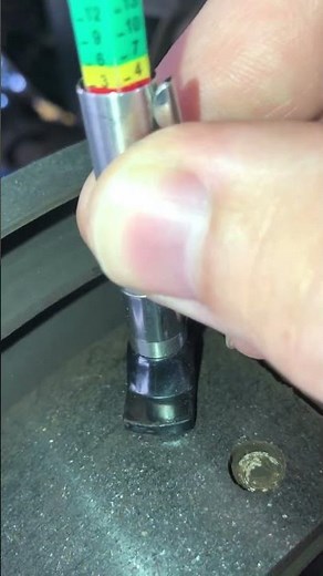 Measuring brake shoe thickness
