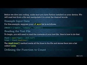 How to Count Word Occurrences in Text Using Python LM Words