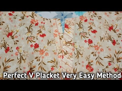 V placket Neck Design | Easy to make 🎀