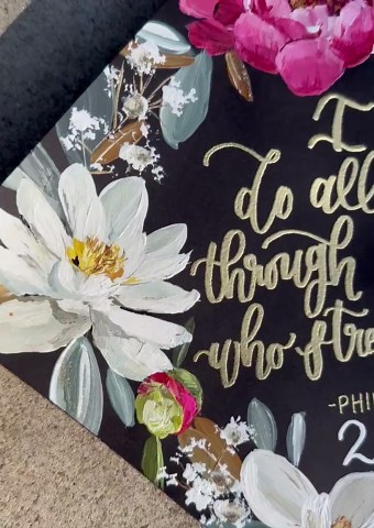 CUSTOM Graduation Cap Topper — Hand Painted Grad Cap Topper | Grad Gift | Floral Grad Cap | Teacher Grad Cap | Nurse Grad Cap | Flower Cap - Etsy