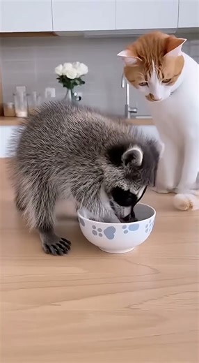 Life with a Raccoon and Cats is PURE CHAOS! 😂 Raccoon vs Cat Family Fun