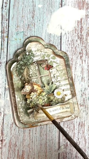 🦋 Collect, paint, imagine. Find all the links below 👇 video by Sara Alcobendas Let Herbarium Silvae remind you that creativity grows wherever you plant it, by Cristina Radovan . #Stamperia #HerbariumSilvae #CristinaRadovan #NewCollection #MixedMediaArt #CreativeSoul | Stamperia