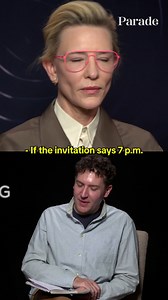 854K views · 5.6K reactions | The 'Black Bag' cast spills on their party arrival times—some are early birds, others make a fashionably late entrance. ️ What about you? Are you the first one there or the last to show up?  For more of this interview: https://parade.com/movies/black-bag-interview-cate-blanchett-michael-fassbender #BlackBag #PartyTime #EarlyOrLate | PARADE Magazine | Facebook