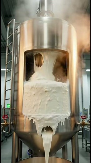 How Yogurt Is Made 🥣 #shorts #factory #howitsmade #automation #industrial #manufacturing