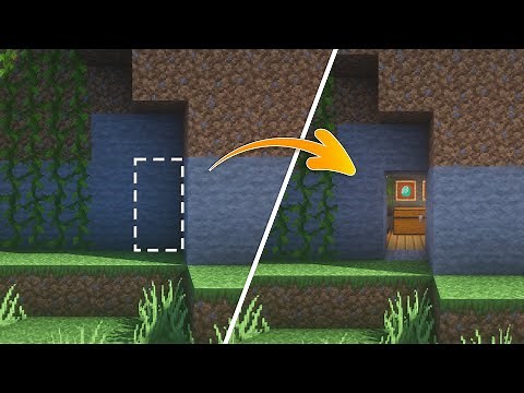 How to Build a Secret Base in Minecraft | 🔥 Build a secret base with a Security Key