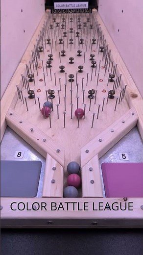Color Battle League S1 Final Gray vs Pink #marblerace #marblesrace #games