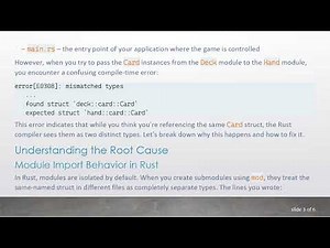Resolving Card Struct Conflicts in Rust: A Clear Guide to Module Imports