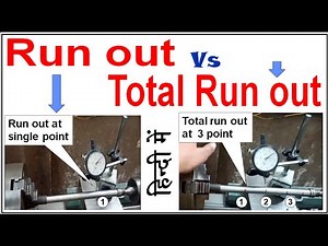 Runout Vs Total Runout || how to check Runout & Total runout by dial gauge and bench center