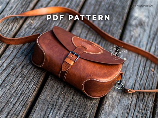 Whiskey Leather Saddle Bag Pattern: Crossbody Purse Template (DIY PDF Download) - Etsy