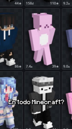 2K views · 133 reactions | Cuál es la Skin más Usada de Minecraft?? . . . . . . . . . . . . . . . . . . . . . . . . . . . . . #minecraft #minecraftsurvival #minecraftespañol #minecraftjava #minecraftbedrock #fpy | Nacho Rodriguez | Facebook