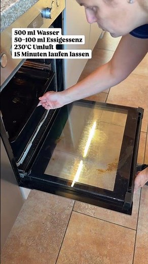 Backofen reinigen ohne Schrubben #putztipps #cleantok #haushaltstipps