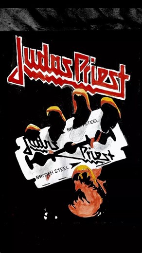 JUDAS PRIEST British Steel poster art#shorts
