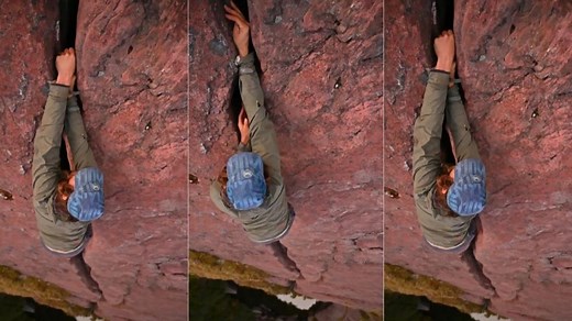 Video: Free Solo Climber Slips On Deadly Climbing Route