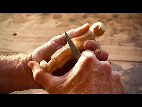 4 gestes INDISPENSABLES pour sculpter une figurine en bois au couteau