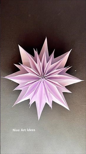 3D paper snowflake / how to make paper snowflakes #christmas #papercrafts #diy