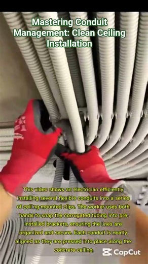Mastering Conduit Management: Clean Ceiling Installation