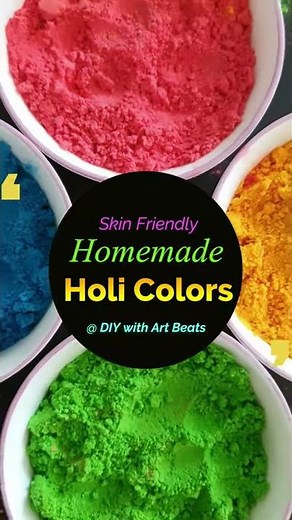Skin Friendly Holi Colors with Fragrance / How to make Homemade Gulal / DIY Holi Powder