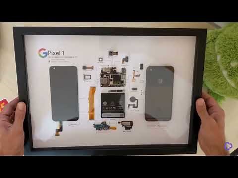 Stunning Framed Google Pixel 1 Unboxing! 😍 GRID Studio Tech Art!
