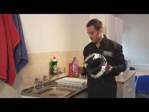 How to wash your SHOEI Helmet