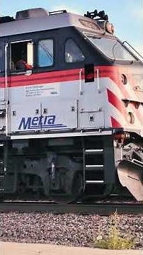 All Aboard! Metra Train at Route 59 Station
