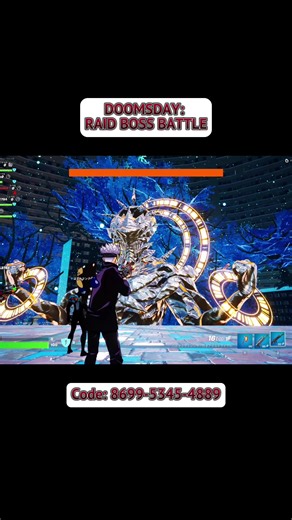 Doomsday Raid Boss Battle in Fortnite