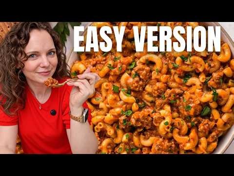Easy One-Pot American Goulash Recipe (Less Chopping)