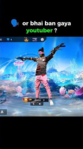 🗣️ Or bhai ban gaya youtuber || #freefire #shorts #ultra #dub