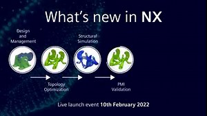 Reduce part complexity and weight with topology optimization. Learn about this and more during the live launch event. Register now. #NXMakesItReal | Siemens