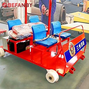 [Hot Item] 4 Seats Motorized Batter Power Electric Rail Inspection Cart