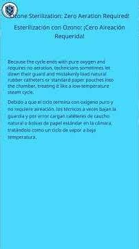 Ozone Sterilization Zero Aeration | Esterilización Ozono Cero Aireación (Shorts)
