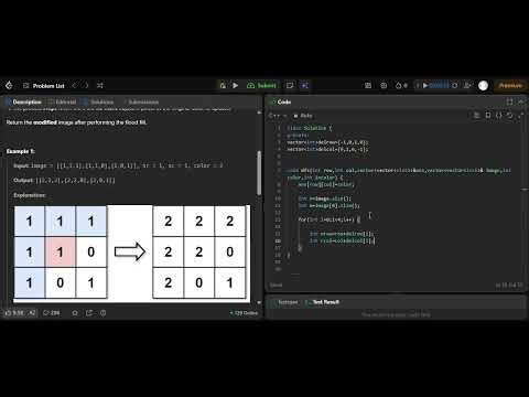 Flood fill algorithm in C++
