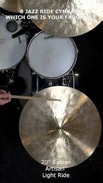 8 Sabian Jazz Ride Cymbals – Which One Is Your Favorite?