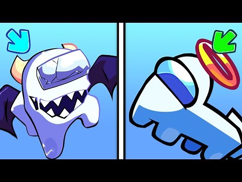 IMPOSTOR WHITE PARASITE! Character Test || Among Us FNF MOD