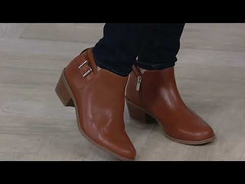 Vionic Ankle Boots with Buckle - Millie on QVC