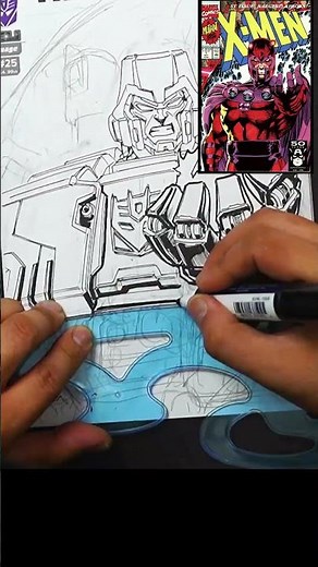 MARVEL ARTIST redraws FAMOUS COMIC COVERS: X-MEN #1