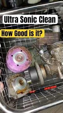 Dirty Nitro Engine 30 minutes in an Ultrasonic Cleaner - how clean can it get? HPI 15fe