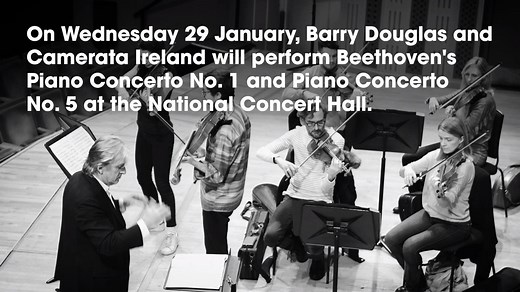 As part of the National Concert Hall's Beethoven 250 celebrations, the esteemed Barry Douglas and Camerata Ireland perform his piano concerto No. 1 and No. 5 on the 29th January. Conductor and pianist Barry Douglas discusses the significance of these works. Tickets - http://bit.ly/CamerataJan20NCH | National Concert Hall, Dublin, Ireland