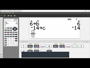 TI 30SX Quadratic Formula