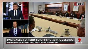 Papua New Guinea's leader has used a visit to Canberra to call on Scott Morrison to end asylum seeker processing and get all those involved off Manus Island. But Mr Morrison made no commitment to a timeframe for removing the hundreds of refugees still on the island - some of them there since offshore processing restarted six years ago. More: 7news.link/aSzUIj #auspol #TheLatest #7NEWS | 7NEWS Australia