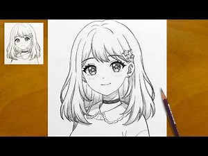 How to Draw a Cute Anime Girl Step by Step | Easy Pencil Sketch