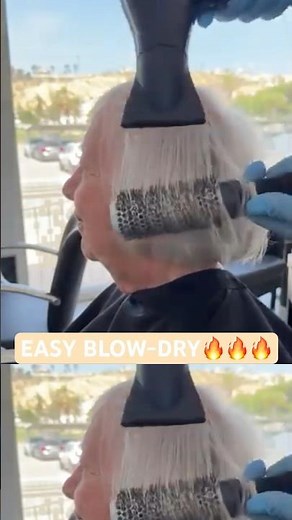 EASY BLOW-DRY BOB HAIRSTYLE: Complete Tutorial Linked Below! 🔥🔥🔥